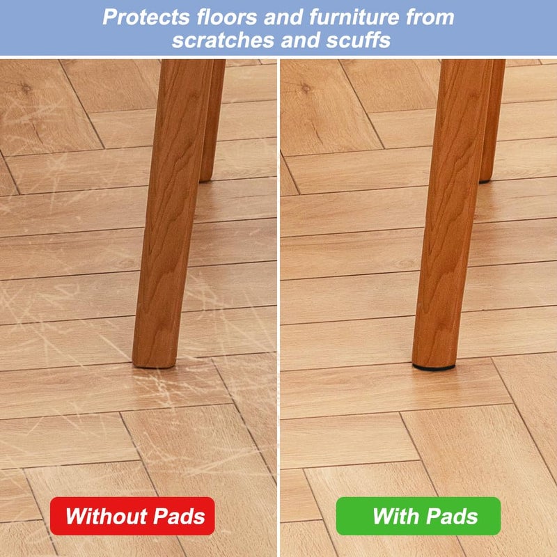 Shintop Felt Tape DIY Adhesive Heavy Duty Felt Strip Roll Cut into Any Shape to Protect Your Hardwood and Laminate Flooring, 0.5 x 59 Inches (Pack of 2, Black) - Image 3
